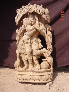 Manufacturers Exporters and Wholesale Suppliers of Krishna Radha Sandstone Statue in Love Bhubaneswar Orissa